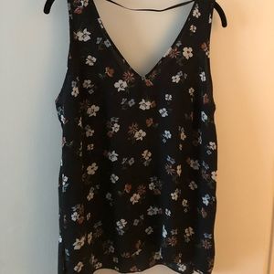 Navy blue tank blouse